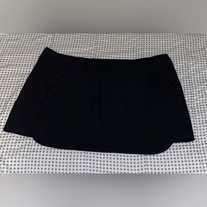 Black skirt with built in shorts